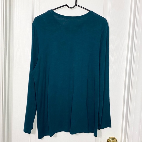 Banana Republic Malibu Tee Teal Blue Long Sleeve XL - Picture 2 of 4